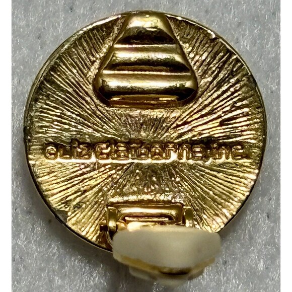 4 For $20 Lot of 2 Vintage LCI Liz Claiborne Gold Tone Faux Pearl Earrings - Picture 7 of 7